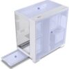 antec c8 dual chamber tempered glass full tower gaming chassis (white) – e atx support, 270° panoramic view, high airflow cooling