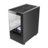 antec cx200m rgb elite dual chamber mini tower gaming case (black) – 270° tempered glass, pre installed rgb fans, m atx/itx