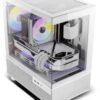 antec cx200m rgb elite dual chamber mini tower gaming case (black) – 270° tempered glass, pre installed rgb fans, m atx/itx