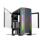 lian li lancool ii mesh tempered glass mid tower atx chassis (black) – high airflow mesh design with argb fans