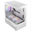 antec cx200m rgb elite dual chamber mini tower gaming case (black) – 270° tempered glass, pre installed rgb fans, m atx/itx