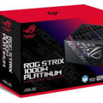 asus rog strix 1000w 80+ platinum fully modular atx 3.1 power supply – gan efficiency, gpu first voltage stabilizer, 10 year warranty
